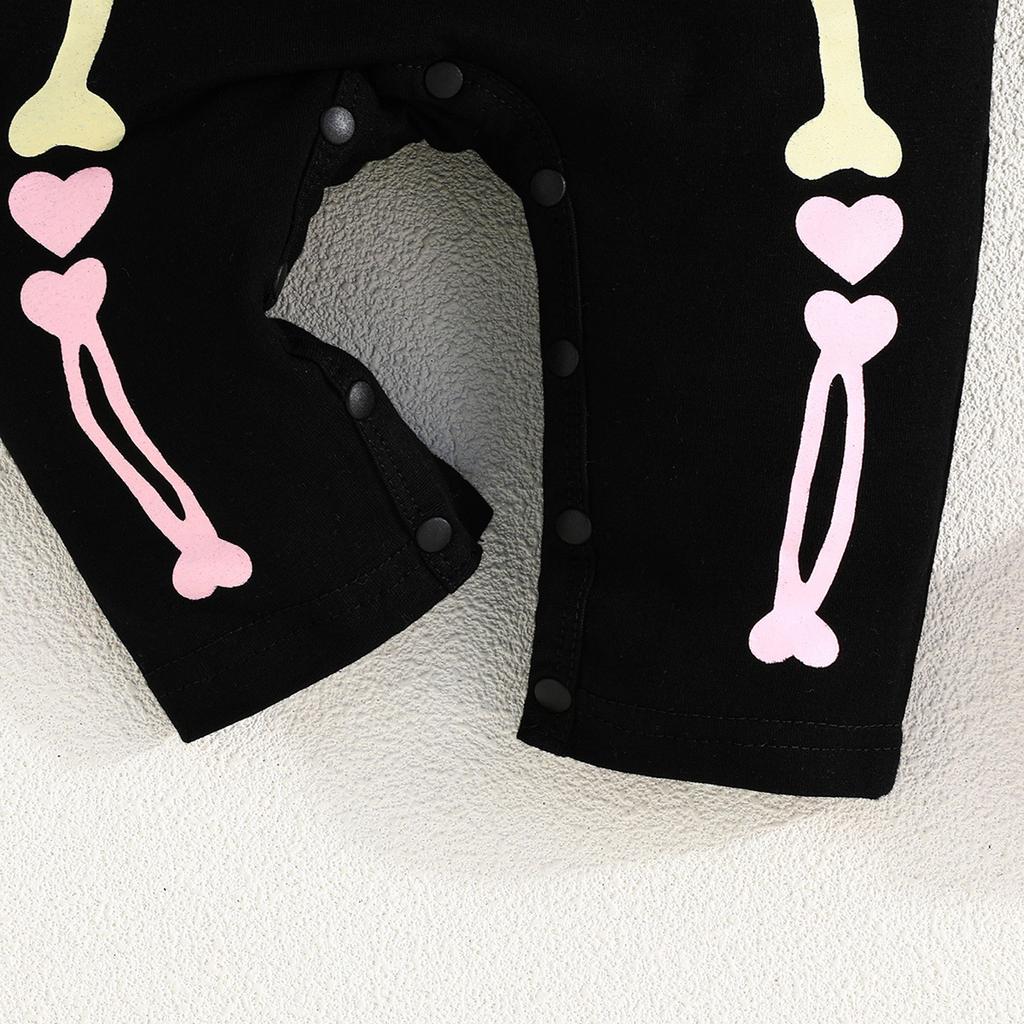 Детский комбинезон с длинными рукавами и принтом на Хэллоуин для малышей, детский комбинезон