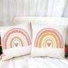 Rainbow Cute Print Pattern Throw Pillowcase Home Sofa Bed Decorative Pillowcase Car Office Decorative Pillowcase