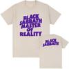 Футболка Black Sabbath Master of Reality Летняя Хлопковая Футболка с Коротким Рукавом Футболки Гранж Рок-группа Модная Футболка Мужская Женская Одежда