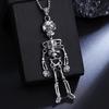 Men's Trendy Stainless Steel Skeleton Pendant Halloween Necklace