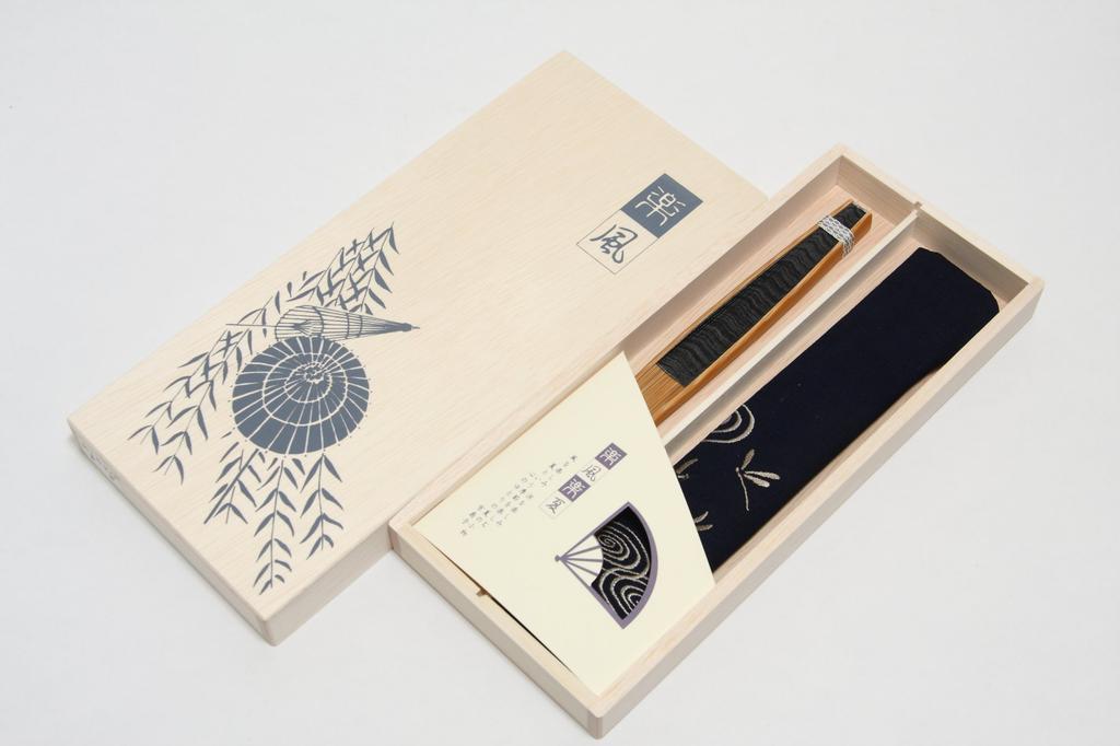 Kyoto Kyoto веерная сумка деревянная Kasumi черная [Hasegawa] веер, Kasumi, мастер, ручная работа, в комплекте, коробка,