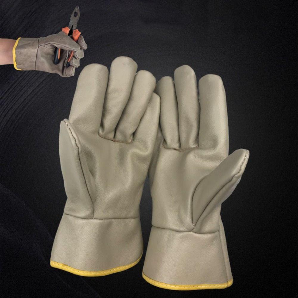Перчатка термостойкая случайного цвета, огнестойкая, рабочая, безопасная, инструмент, сварочные перчатки, рабочее место