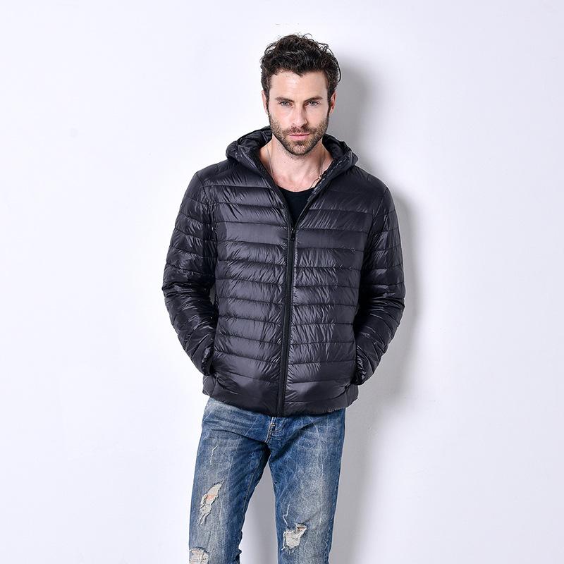 Men Autumn Winter Ultra Light Down Jacket Waterproof Casual Outdoor Portable Lightweight Male Padded Coats