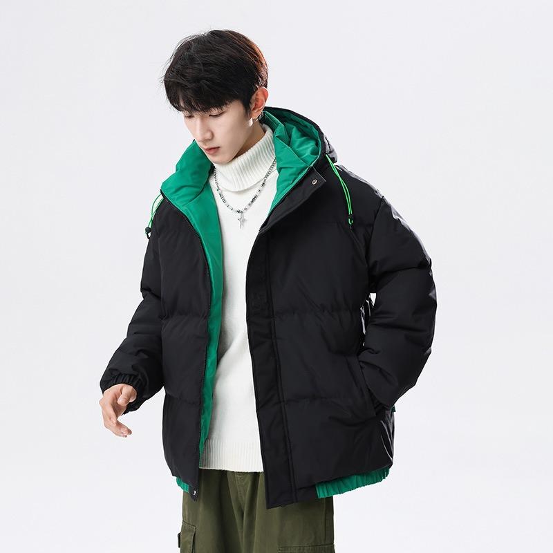 Набивная мужская зимняя новая модная стеганая куртка для пары, одежда-хлеб, модный бренд, утолщенная стеганая куртка для мужчин