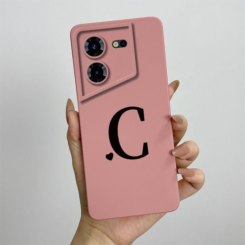 Чехол для Tecno Pova 5 Pro Чехол для Tecno Pova 5 LH8n LH7n Чехол Pova5 pro Жидкий Мягкий Силиконовый Чехол для Телефона Милый Чехол с Первыми Буквами
