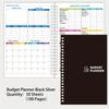 1PC 50 Sheets Budget Planner PVC Hardcover Monthly Budget Book Undated Finance Planner With Expense Tracker Notebook