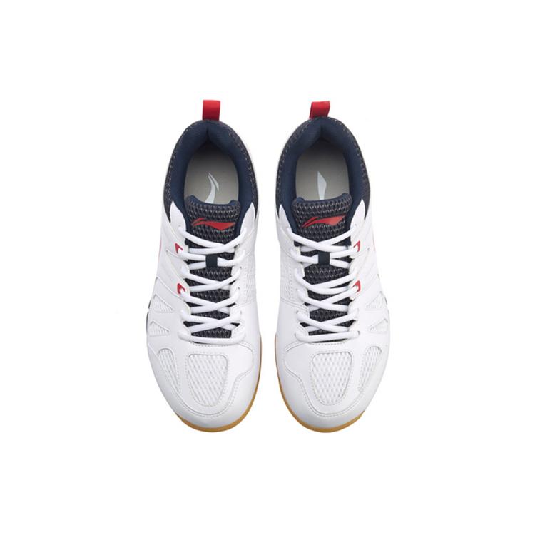 Li Ning Swirl V2 Резиновые Многоцветные Амортизация Скользкие Устойчивые Поддержка Легкие Низкие Бадминтонные Кроссовки Унисекс Белые AYTP029-3
