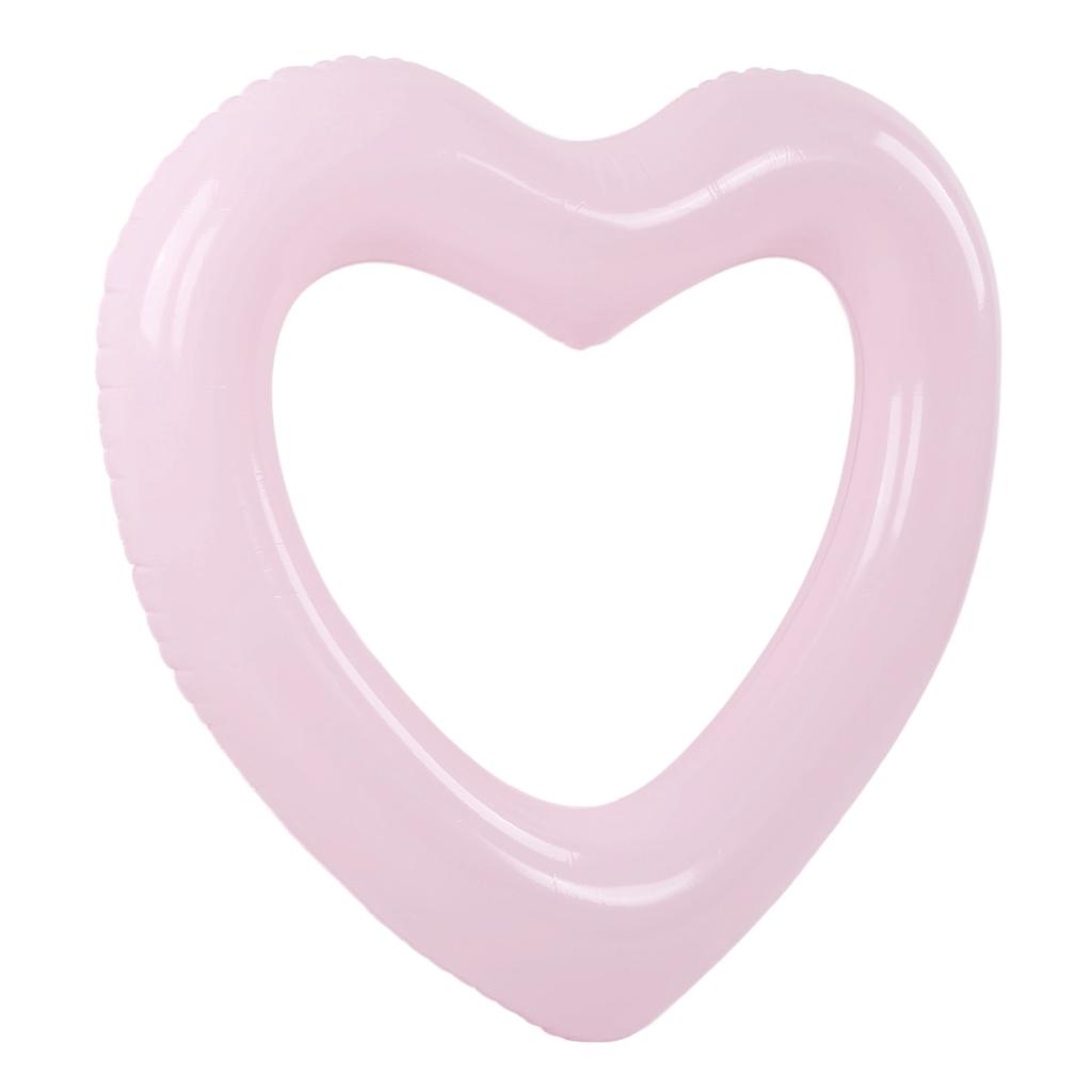 Heart Shaped Swimming Circle 120cm Thick Tear Resistant PVC Material Inflatable Pool Float Rings for Pool Party Beaches