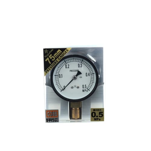 Migishita Seiki General-Purpose Pressure Gauge A75EG3/8 S-31E0.5MPA