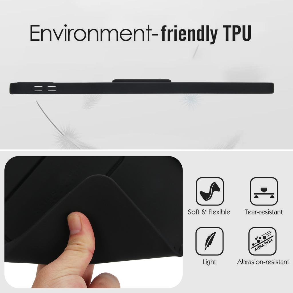 Для iPad (2025)/10.9 (2022) Чехол TPU + PC с подставкой, приятный для кожи, для планшета