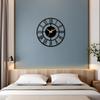 Decorative Metal Wall Clock | Stylish & Fancy Silent Sweep Wall Clock for Living Room, Bedroom & Hall, Antique Designer