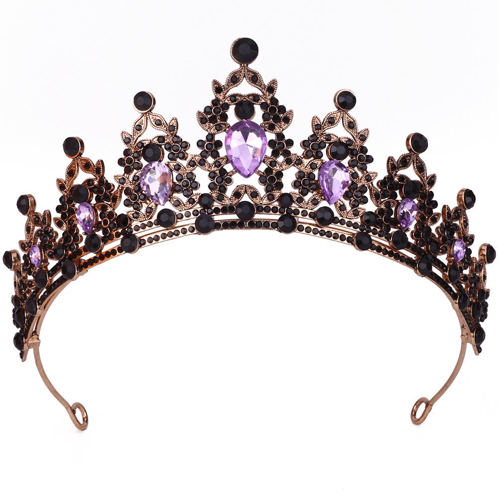 Королевская хрустальная барочная корона-ободок для невесты или дня рождения