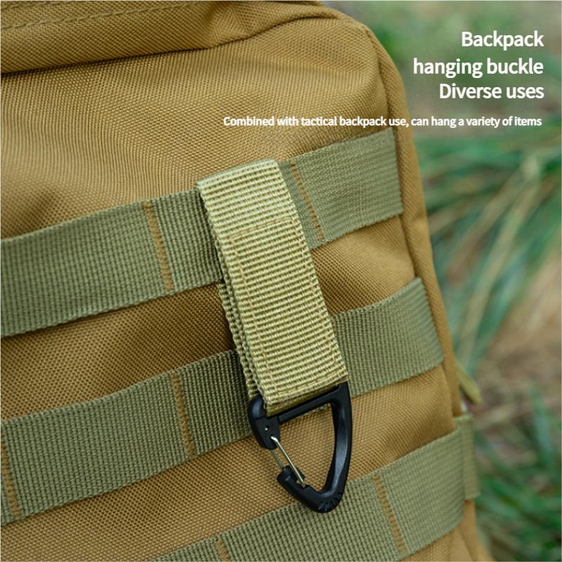 Nylon Webbing Carabiner Gloves Hook Outdoor Tactical Glove Climbing Rope Anti-lost Camping Hanging Buckle Tool