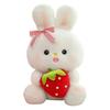 Rabbit Stuffed Strawberry Animal Plush Toy Backpack Cartoon Badroom Decoration