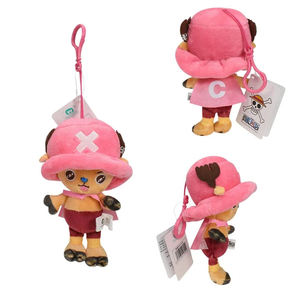 One Piece Original Plush Pendant Doll Luffy Toy Tony Anime Keychain Soft Stuffed Backpack Ornaments Toy 12cm