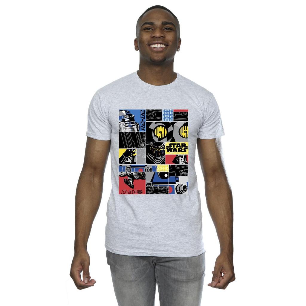 Star Wars Mens Droid Montage T-Shirt