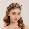 Accessories Fashionable and Versatile Birthday Headbands High-end Sweet and Cool Hair Accessories Women's Handmade Beaded Crystal Flower Headbands