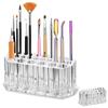 26 Holes Nail Brushes Storage Box Acrylic Holder Organizer Makeup Brushes Pens Beauty Container Tool Kit Display Shelf Holder