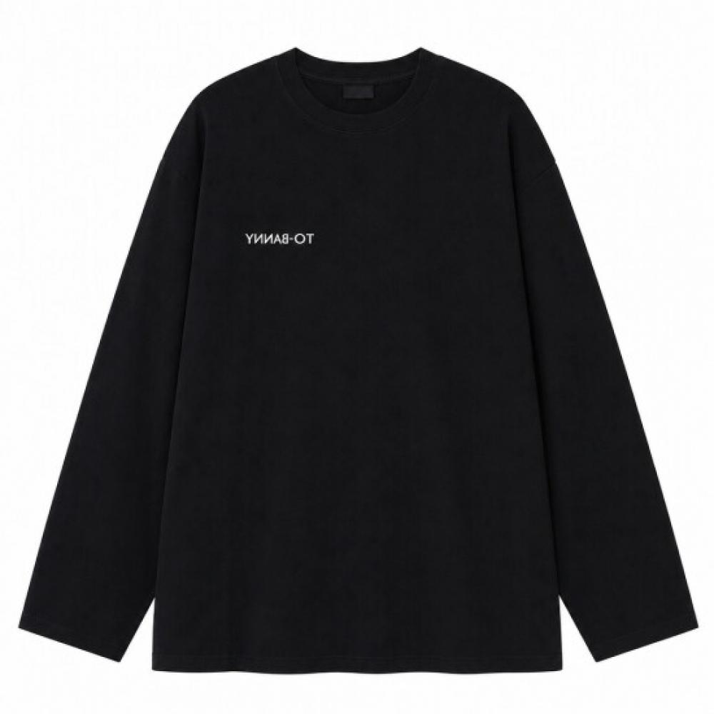 Limid Men S Mini LeTTering Crewneck Long Sleeve T ShirT Dmg Sha Q4163718