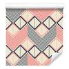 Geometric retro pattern wallpaper for living room and bedroom 50x1000