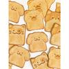 30pcs Cute Bread Slice Design Sticky Notes, Stationery for Gift, Office, Home, Labeling, Classroom, Entertainment, Student Journal DIY Craft