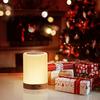 Bedside Lamp LED Bedside Lamp Touch Dimmable with 10 Colours and 4 Modes Wood Grain Night Light USB Rechargeable Table Lamp with Timing Function