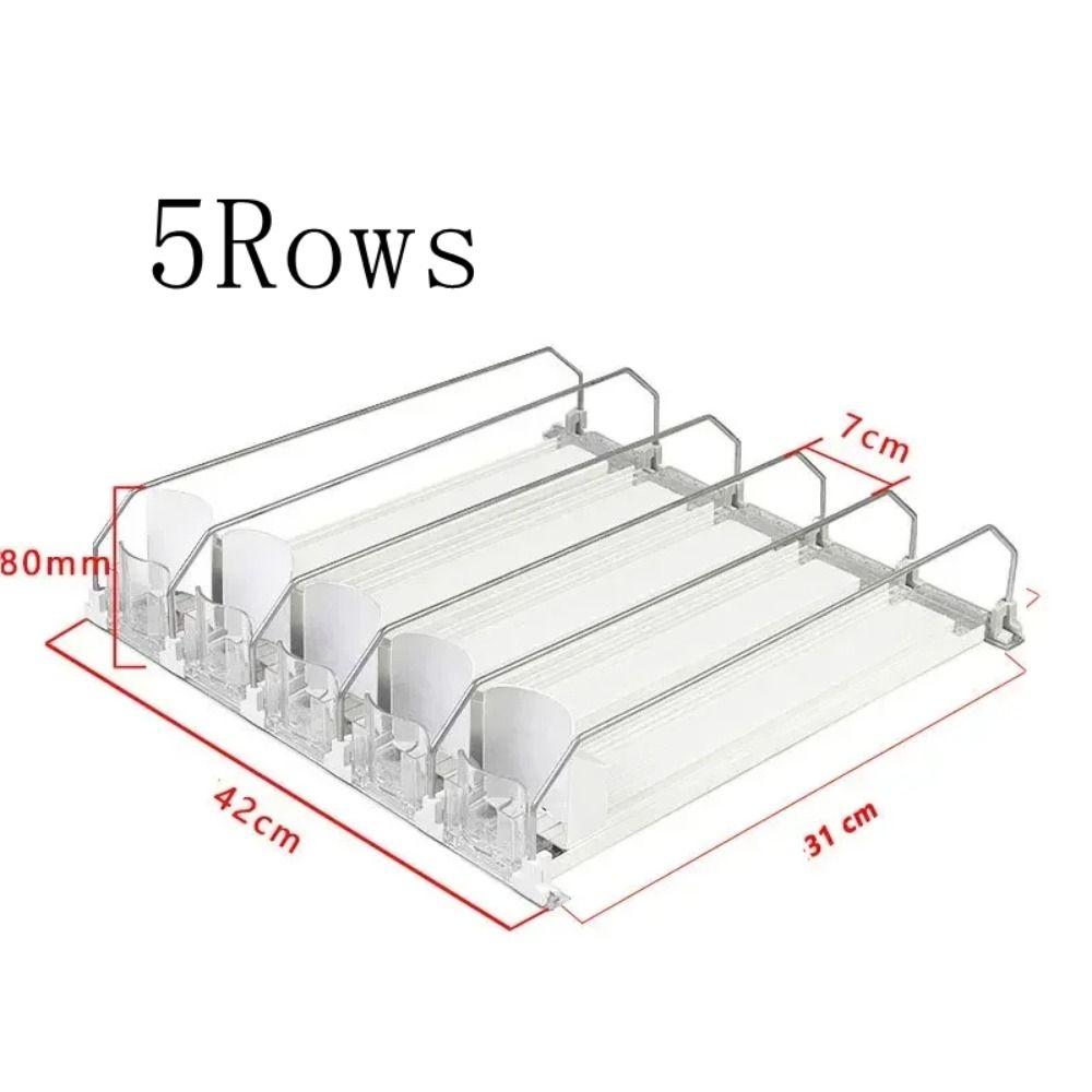 Spring Push Can Organizer Self-Pushing Beverage Pusher Shelf Storage Shelf Can Shelf Pusher Water