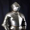 Knight Medieval Gothic Armor Half Suit Battle Ready Steel Armor With Helmet Best Gift For