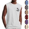 Mens Summer Surf Beach Tank Top Large Size Casual Breathable Sleeveless Top Loose Print Tank Top Man Shirt