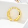 Открытое кольцо Толстый слой Кольцо для пары Женский стиль Легкая роскошь Нишевый дизайн Простое и свежее Кольцо-пряжка для еды