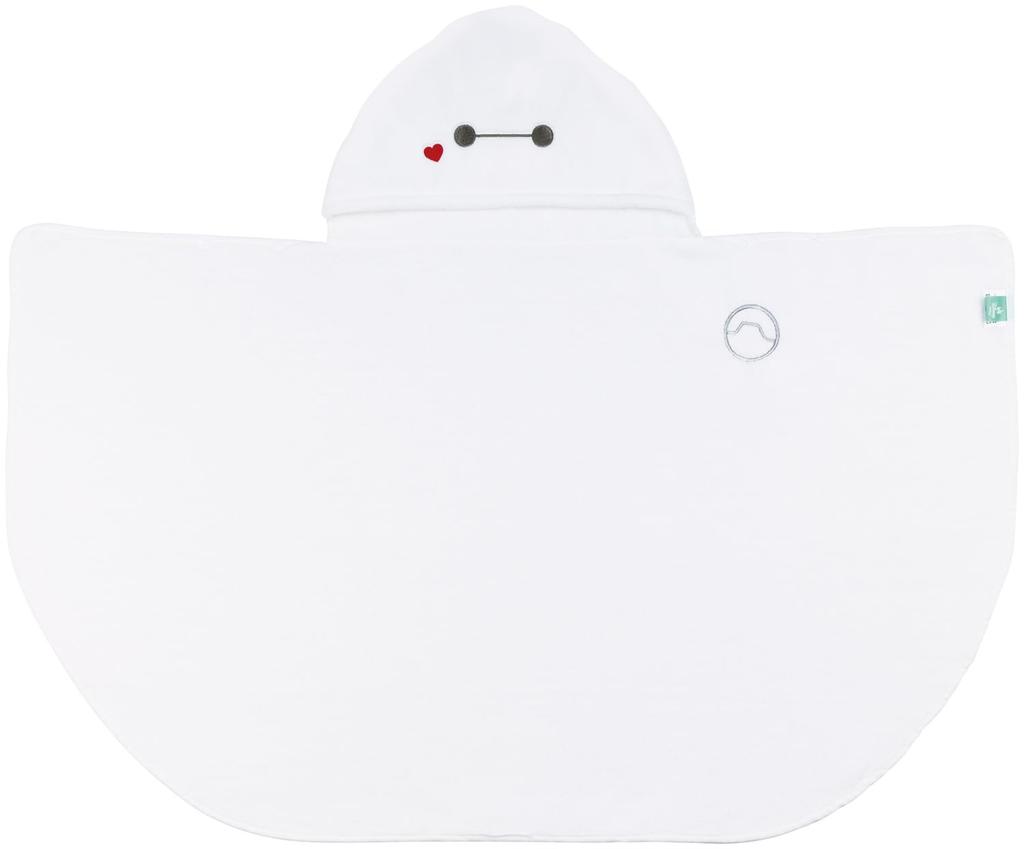 Skater Hooded Bath 108cm X Disney Baymax BPO1 Poncho, 92cm, Moisture-Wicking, Quick-Drying,