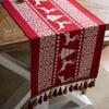 Imanqi Yun Jacquard Christmas Holiday Table Runner and Bed Runner
