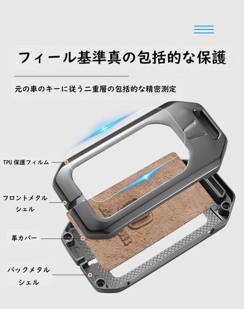Ontto Чехол для смарт-ключа Honda, Чехол для ключа, Брелок для ключей, Алюминиевый сплав + Кожа, Подходит
