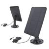 Camera Solar Panel Charger 10W 5V Micro USB Black Solar Charging Panel for Security Camera Cellphone Power Bank