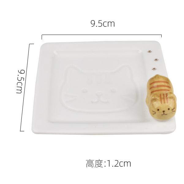 1PC Soy Sauce Japanese Ceramic Tiny Plate Bowl Creativity Home Restaurant Vinegar Mustard Seasoning Animal Ceramic Dish Kitchen
