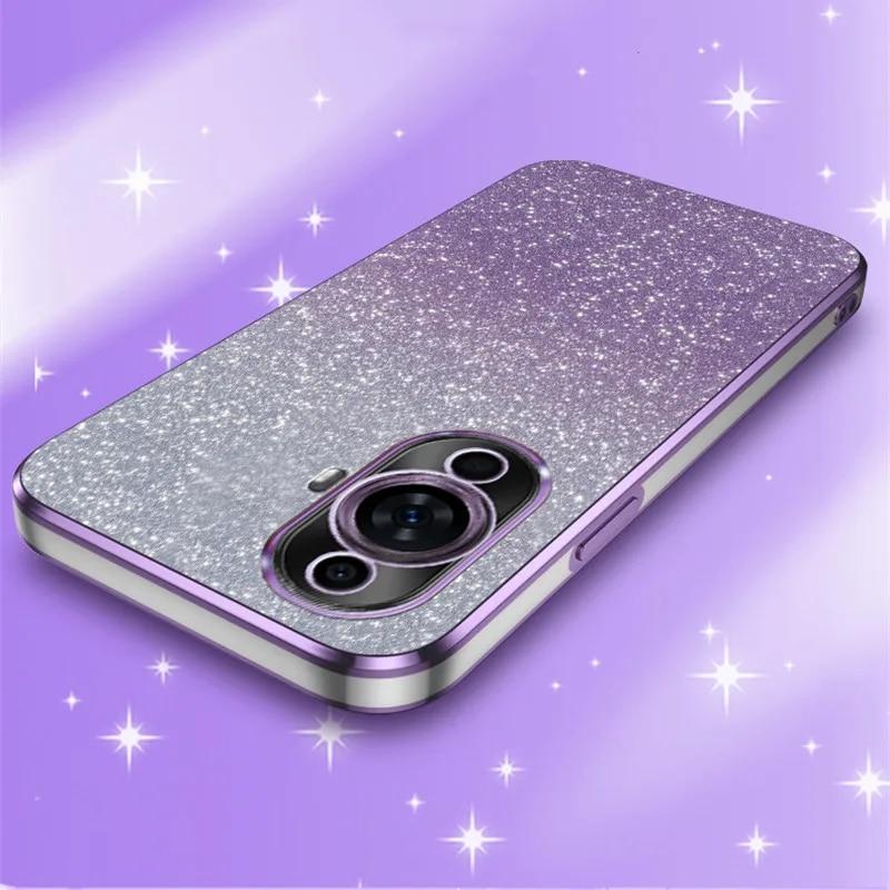 Роскошный чехол с градиентным блестящим покрытием для Huawei Nova 11 Pro 10 SE 9 9Z Y91 Y90 Y70 Plus Y61 8 8i 7 6 3 3i силиконовая задняя крышка
