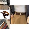 Chic Retro Metal Ins Jeans Belt With No Hole Feature Ideal For Casual Everyday Wear