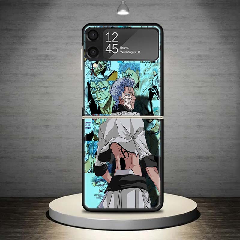 Чехол для телефона Grimmjow 6 Bleach для Samsung Galaxy Z Flip 7 6 5 4 3 5G Ударопрочный чехол Z Flip7 Flip6 ZFlip5 Flip3 Flip4 Роскошный She
