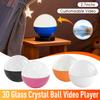 3D Видео Хрустальный Шар DIY Арт Памяти Стеклянный Шар Лампа Сферический Пиксельный Дисплей 2,7-дюймовый Экран 4 ГБ Аудио Видео Плеер для Подарков
