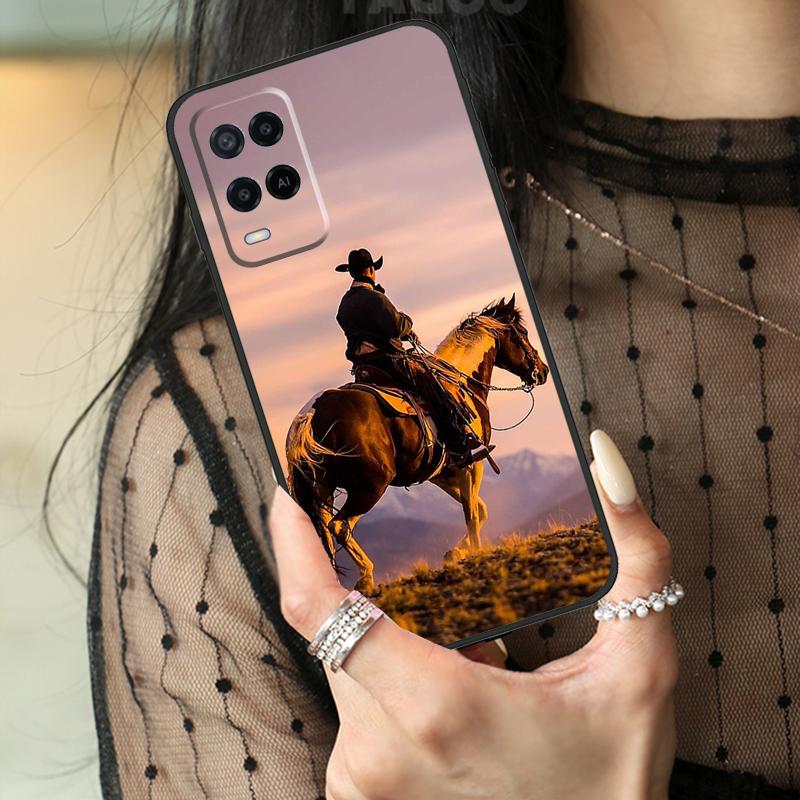 Ковбойский чехол для Oppo A16 A76 A96 A17 A18 A60 A80 A40 A38 A58 A78 A98 A94 A74 A54 A15 A57 A77 A5 Pro