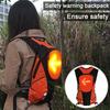 5л рюкзак для велоспорта, светящийся светодиодный указатель поворота, светоотражающая безопасная ночная езда, бег, кемпинг, USB аккумуляторная уличная водонепроницаемая сумка