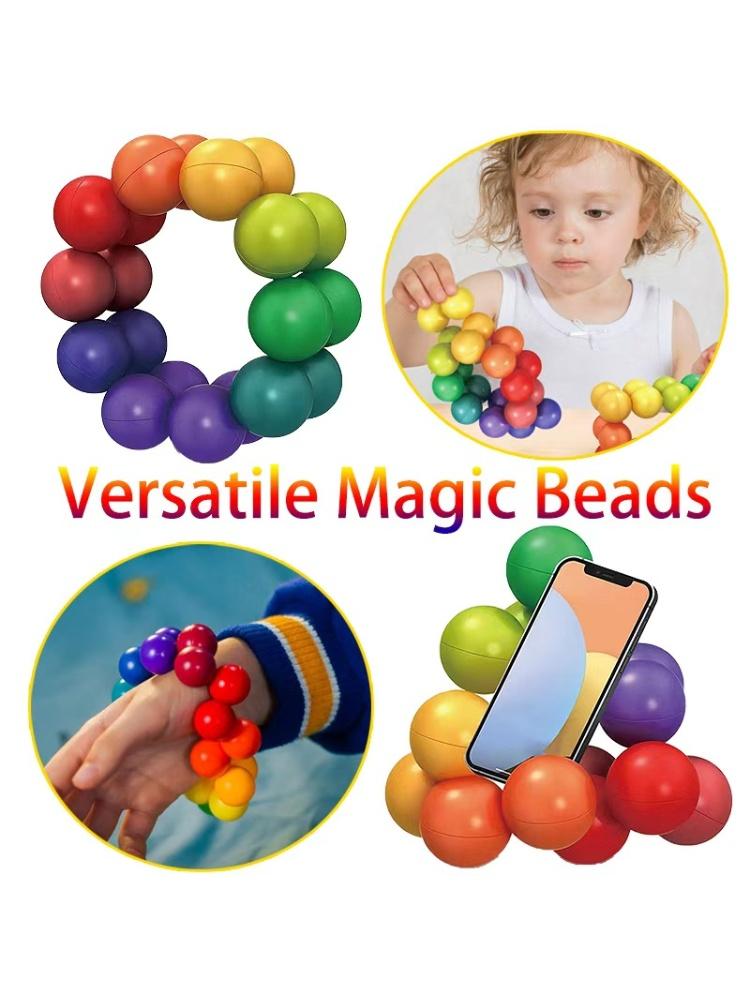 New Unique 3D Puzzle Bead Ball - Colored Versatile Decompression Toy For Stress Relief