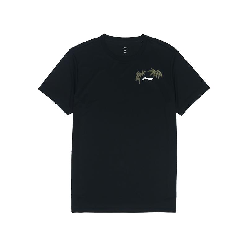 LiNing Настраиваемая тренировочная серия Дышащая Удобная Универсальная Модная Футболка с коротким рукавом Унисекс Топы Черный ATSS463-1(КОМАНДА702-3.4.2)