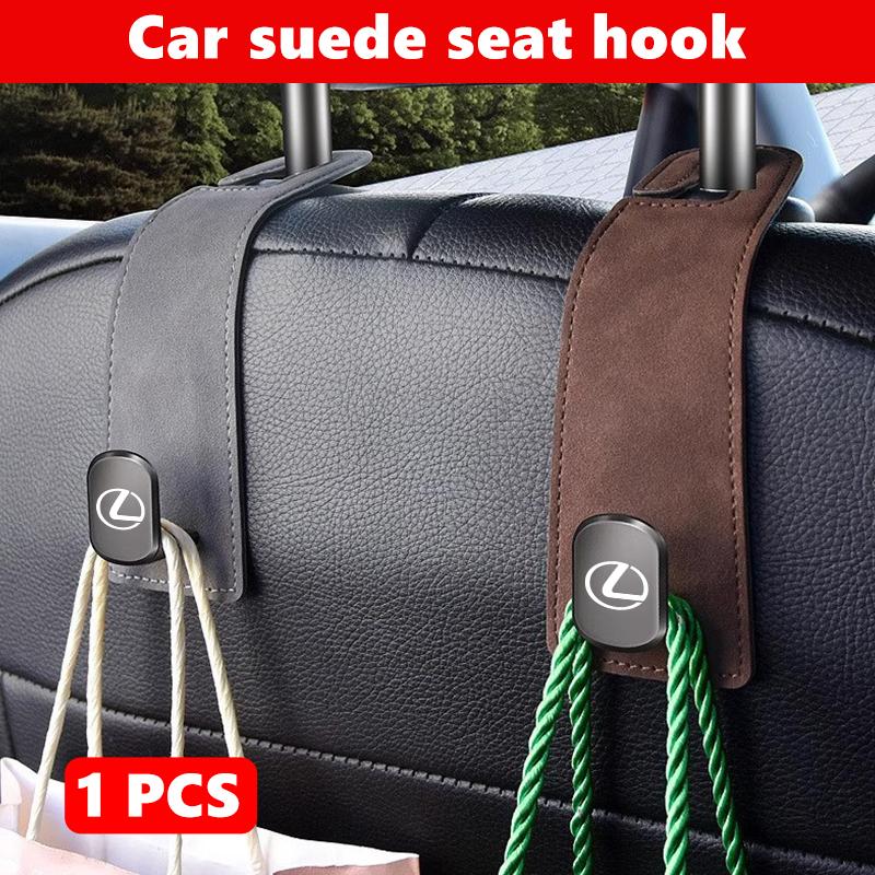Suede Multifunction Portable Car Seat Hook Storage Hanging Hanger For Lexus CT ES GS NX IS250 RX350 IS200 LX570 UX250h CT200hJT3