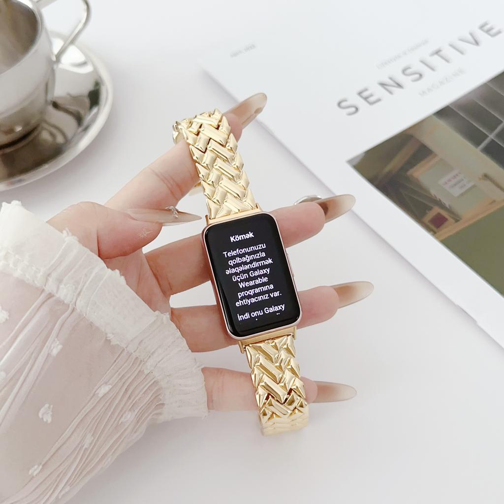 Stainless Steel Strap For Samsung Galaxy Fit3 Band Metal Bracelet For Galaxy Fit 3 SM-R390 Wristband Replacement Accessories