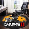 1 шт. Круглый ковер Red Dead Redemption II для офиса, коврик для помещений, подходит для офиса, спальни, гостиной, домашнего декора, декор комнаты a0926037
