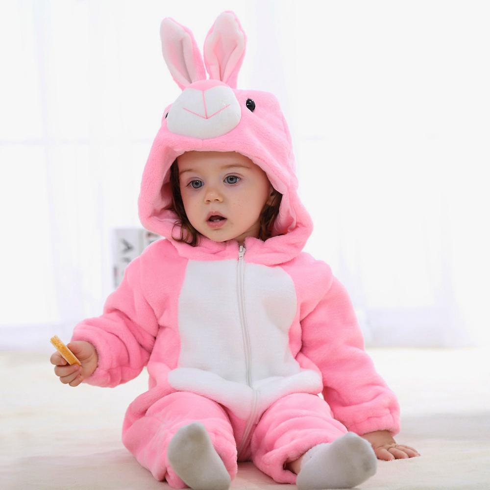 Piżama Onesie Przebranie Śpiochy Różowy Króliczek Niemowlę 110: 90-95 Cm