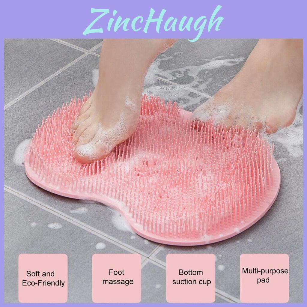 All-in-one Shower And Foot Massage Mat Innovative Back Scrubber And Foot Scrubbing Tool In Various Colors