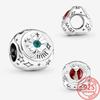 2022 New Charm Jewelry Clover, Horseshoe & Ladybird Three-sided Charm Fit Fashion Bracelet 925 Sterling Silver Charm DIY Jewelry