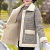 Mother Wear Autumn Winter Jacket Women Plus Velvet Thickening Middle-Aged People Parkas Large Size Cotton Coat L-5XL